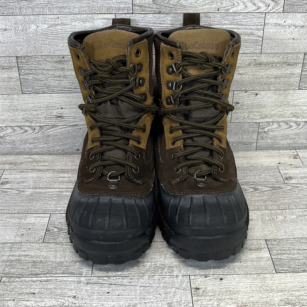 LaCrosse Black/Brown‎ Waterproof Winter Snow Boot 29600 Women Size 6